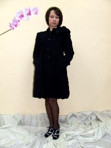 Palton negru dama