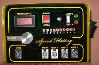 Echipament electronic pentru placari cu aur, argint, crom, n
