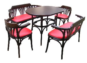 Set Masa si 2 Bancute Bistro +