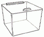 Suporturi plexiglas tip cub