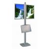 Display brosuri raft aluminiu rame slide-in  - display brosu