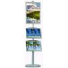 Display brosuri raft aluminiu rame click 30mm  - rame click