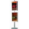 Display brosuri rame click 30mm  - rame click