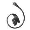 Element C fier forjat cu frunza - Elemente Fier Forjat