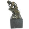 Ganditorul - statueta bronz de A Rodin 232 - Statuete Bronz