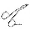Penseta cleste cosmetica profesionala varf drept mata