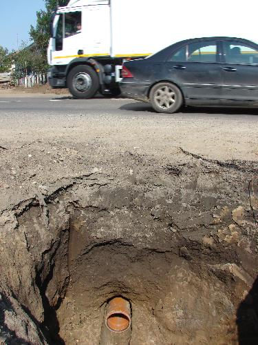 Subtraversare conducta pentru alimentare cu apa