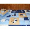 Set lenjerie patut iarna pentru bebelusi bleo bbc satinat - 