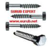 Suruburi lemn cap hexagonal - Suruburi