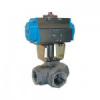 Vana trecere 3 2 cu actuator dubla actiune port L T - Actuat