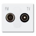 Priza tv radio 4-2400Mhz 2 module alb Ave 45