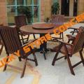 Set lemn masa si scaune terasa