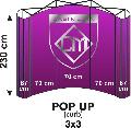 Pop up 3x3 curb
