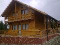 cabana din lemn pe schelet