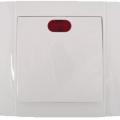 Intrerupator 10A alb cu led Hakan Elmark