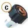 CUPLA ROTATIVA 3/8-M22