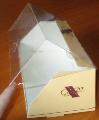 Cutie din carton cu capac transparent