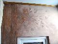 Decoratiune interioara pe perete stucco
