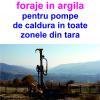Foraje pompe de caldura in argila