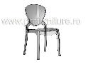 scaun plastic transparent Queen