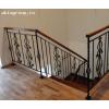 Balustrada fier forjat mana curenta lemn masiv - Balustrade