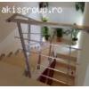 Balustrada inox cu montanti din platbanda - Balustrade Inox