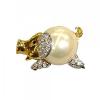 Brosa cu cristale Swarovski - Purcelus