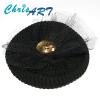 Brosa handmade Black Flower