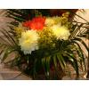 Buchet de crizanteme si solidago - 1199