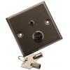 Buton incastrabil din inox cu cheie LED de stare si tamper -