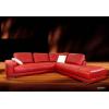 Canapea din piele rosie