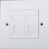 Carcasa Priza dubla aplicata 2 port face plate 86 x 86 mm