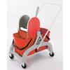 Carucior curatenie profesional cu doua galeti si storcator -