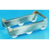 Carucior inox pentru navete 620x420x150 mm - Carucioare inox