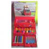 Caseta de colorat dreptunghi 54 piese Cars