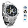 Ceas cu camera video HD 720p waterproof 8Gb si curea metali
