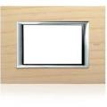PLACA ORNAMENT 4 MODULE lemn ashwood BTICINO AXOLUTE
