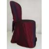 Husa scaun bordo grena din tafta si saten pentru evenimente
