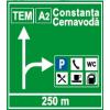 Indicator rutier Presemnalizare pe autostrada - Indicatoare