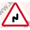Indivator rutier Curba dubla prima la dreapta - Indicatoare