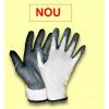 Manusi elastice de bumbac invelite cu Nitrili