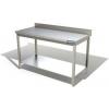 Masa de lucru inox cu rebord 345117
