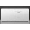 Mobilier Corp Pentru Bucatarie 3 Usi 3 Sertare Bufet White