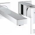 Baterie lavoar Grohe Eurocube montare pe perete cu 2 gauri