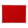 Panou avizier textil rosu