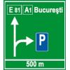 Panou rutier Parcare pe autostrada - Indicatoare rutiere