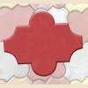 Pavaj floare simpla Rosu Galben 3 cm