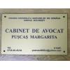 Placa cabinet avocat