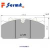 Placute frana f s - DAF - WVA 29088