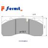 Placute frana f s - Semiremorci Krone AXE SAF - WVA 29095 -